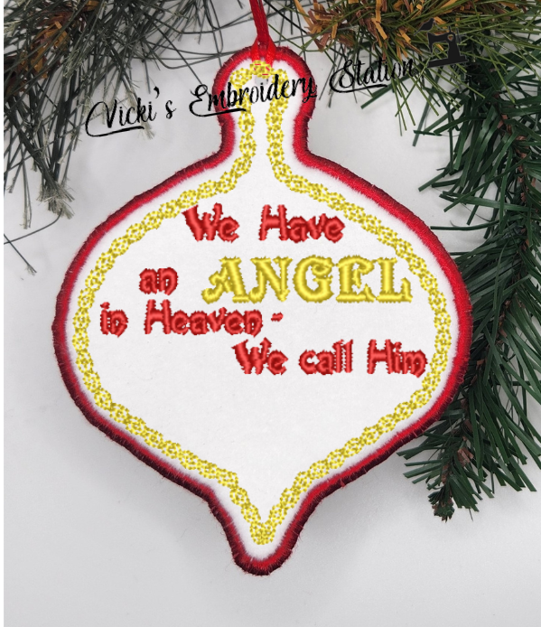 Angel In Heaven Ornament Blank - Image 3