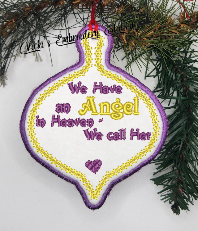 Angel In Heaven Ornament Blank - Image 2