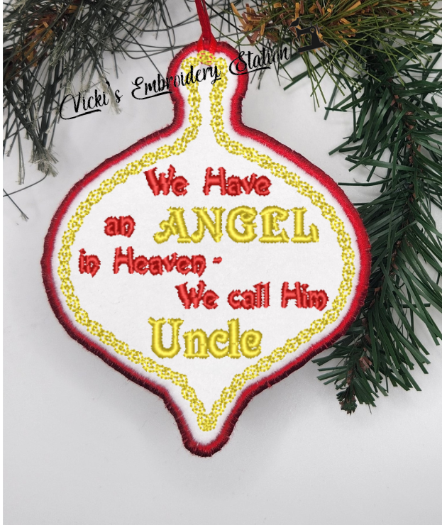 Angel In Heaven Ornament Uncle - Image 2