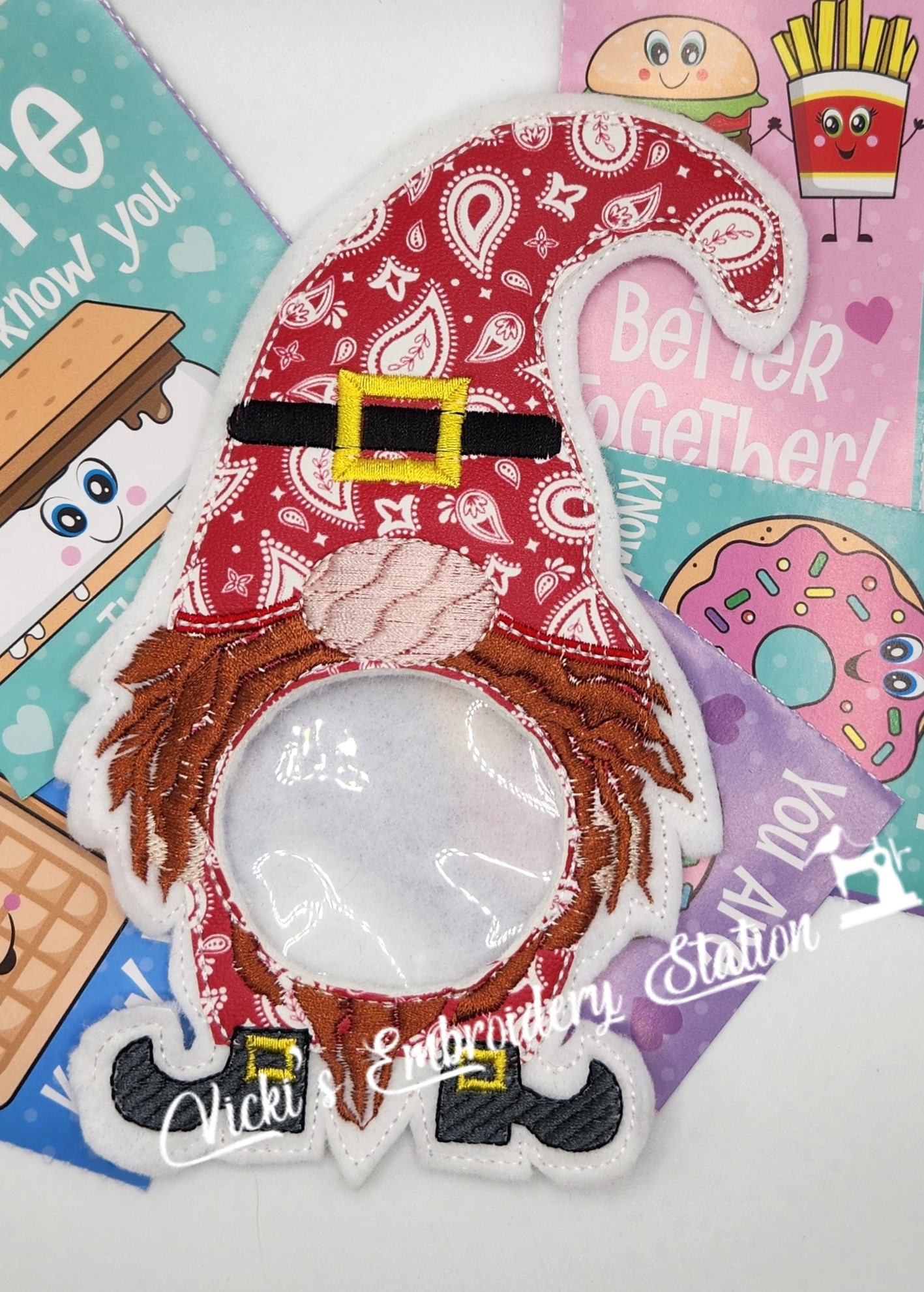 Gnome Valentine Candy Holder W/Boots - Image 2