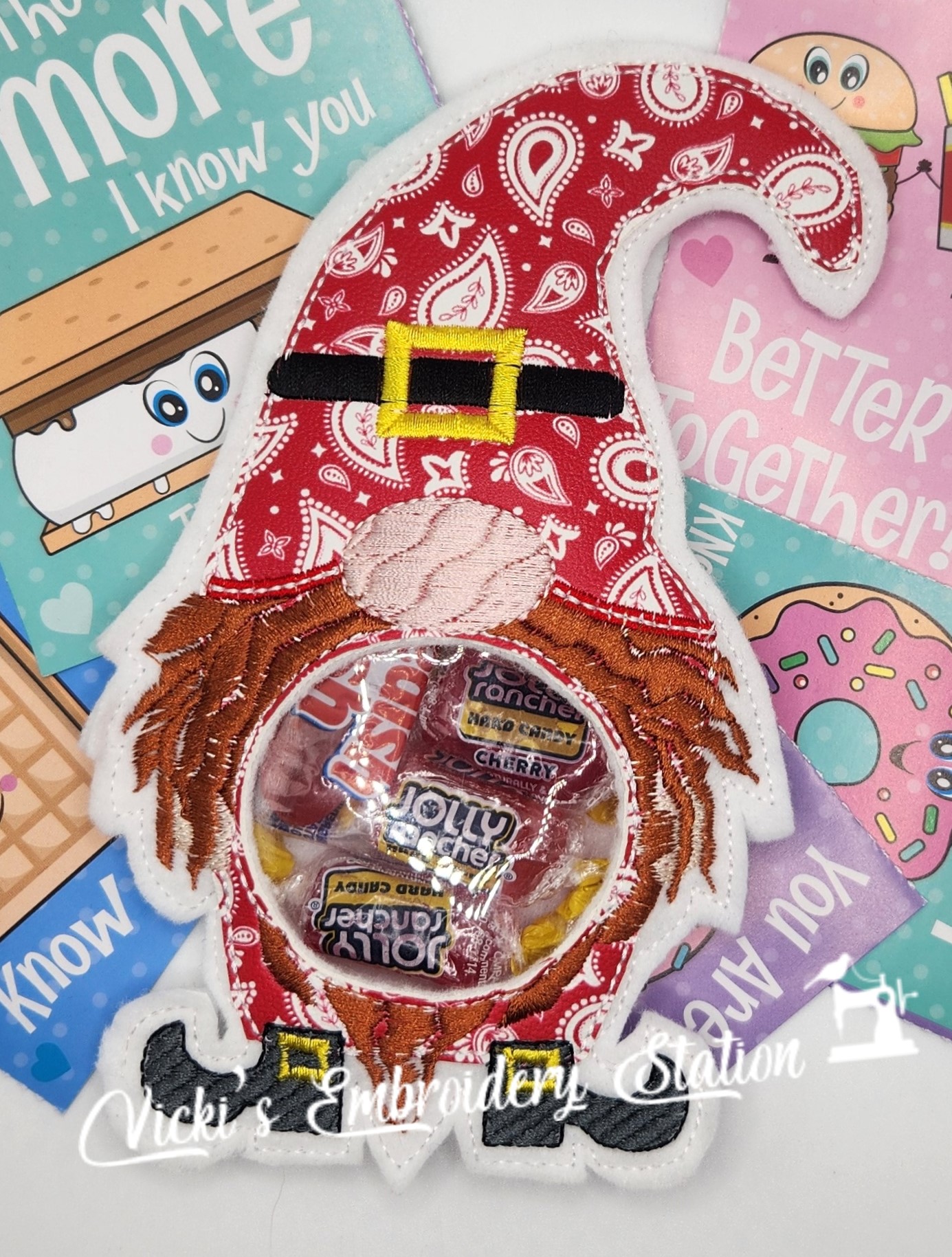 Gnome Valentine Candy Holder W/Boots