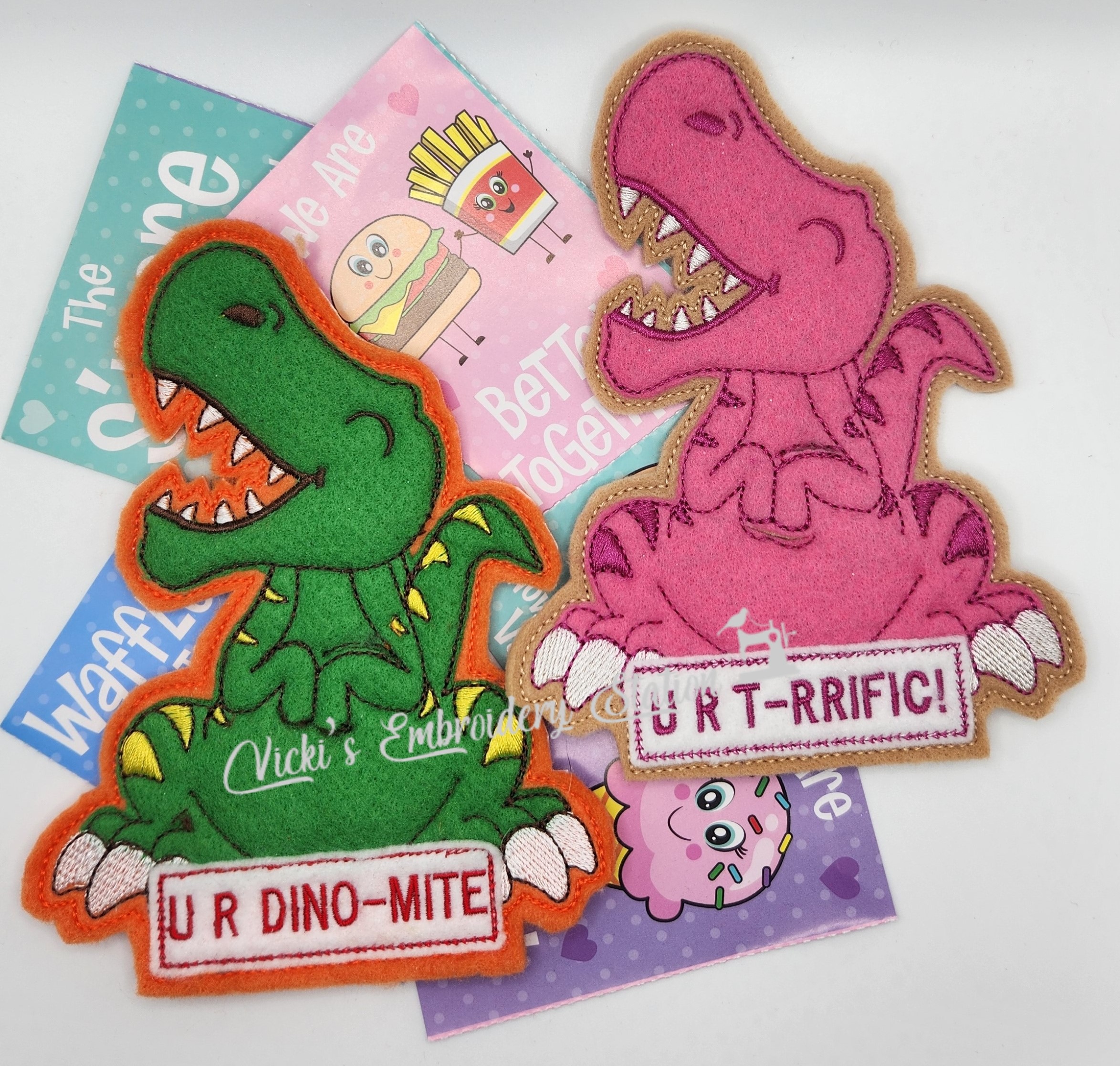 Valentine Dinosaur Pencil/Candy Holder - Image 2