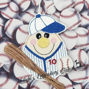 Baseball Player Magnet Ornament