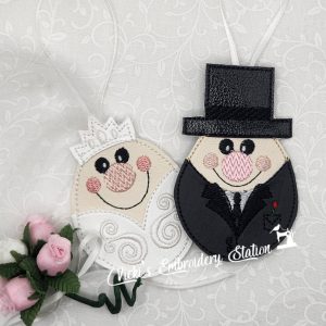 Bride & Groom Magnet Ornament