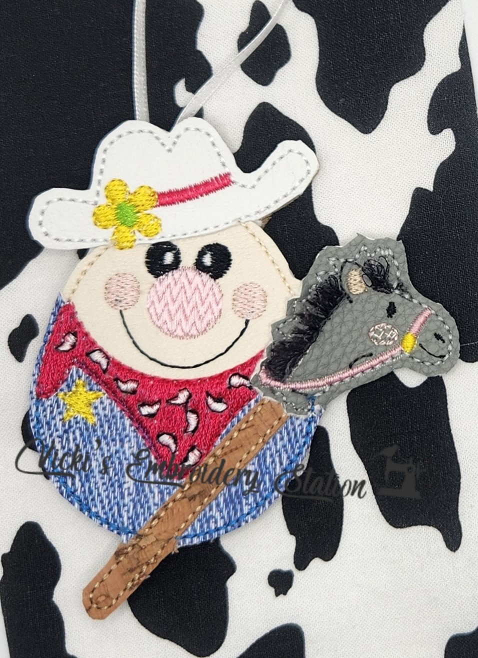 Cowboy & Cowgirl Magnet Ornament - Image 3