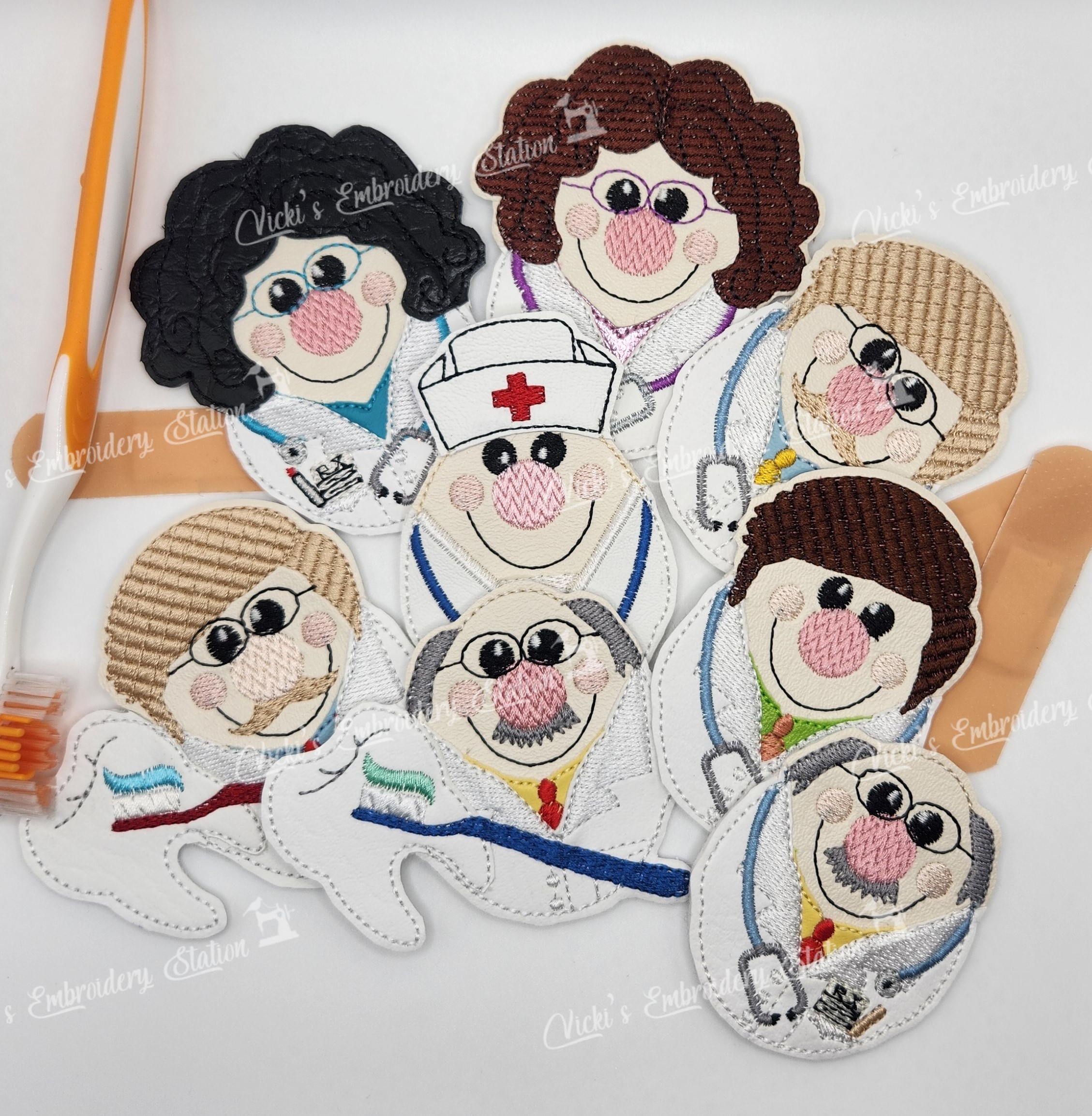 Doctor Dentist Nurse Magnet Ornament Bundle