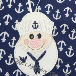Navy Magnet Ornament