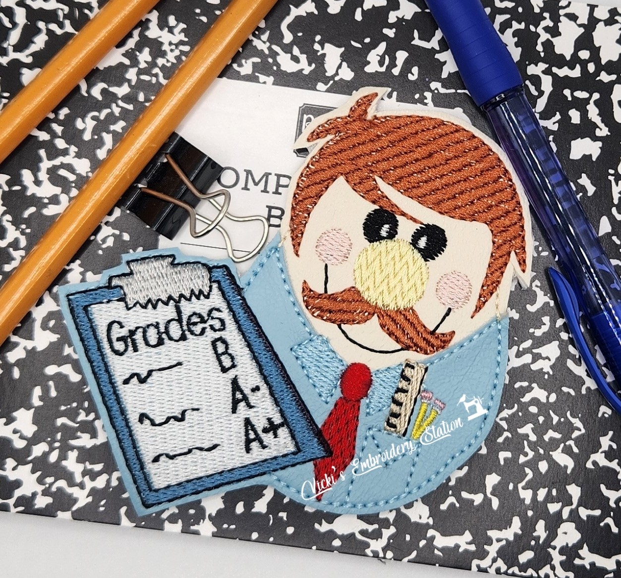 Teacher Magnet Ornament Male - Image 2