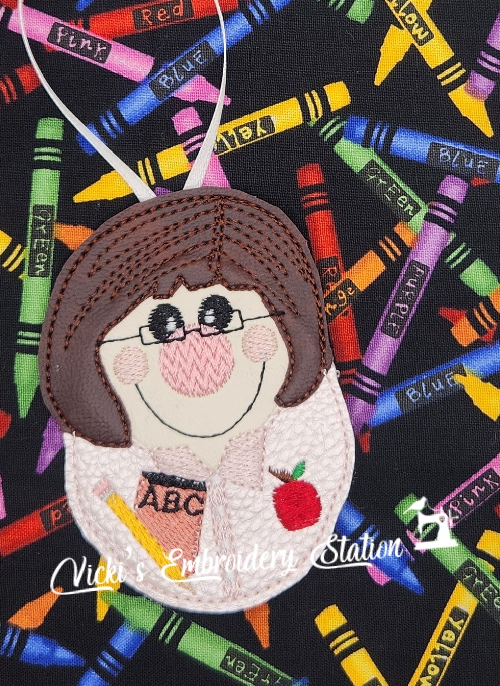 Teacher Magnet Ornament Female