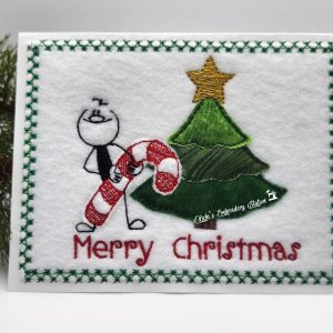 Merry Christmas Candy Cane/Tree Card