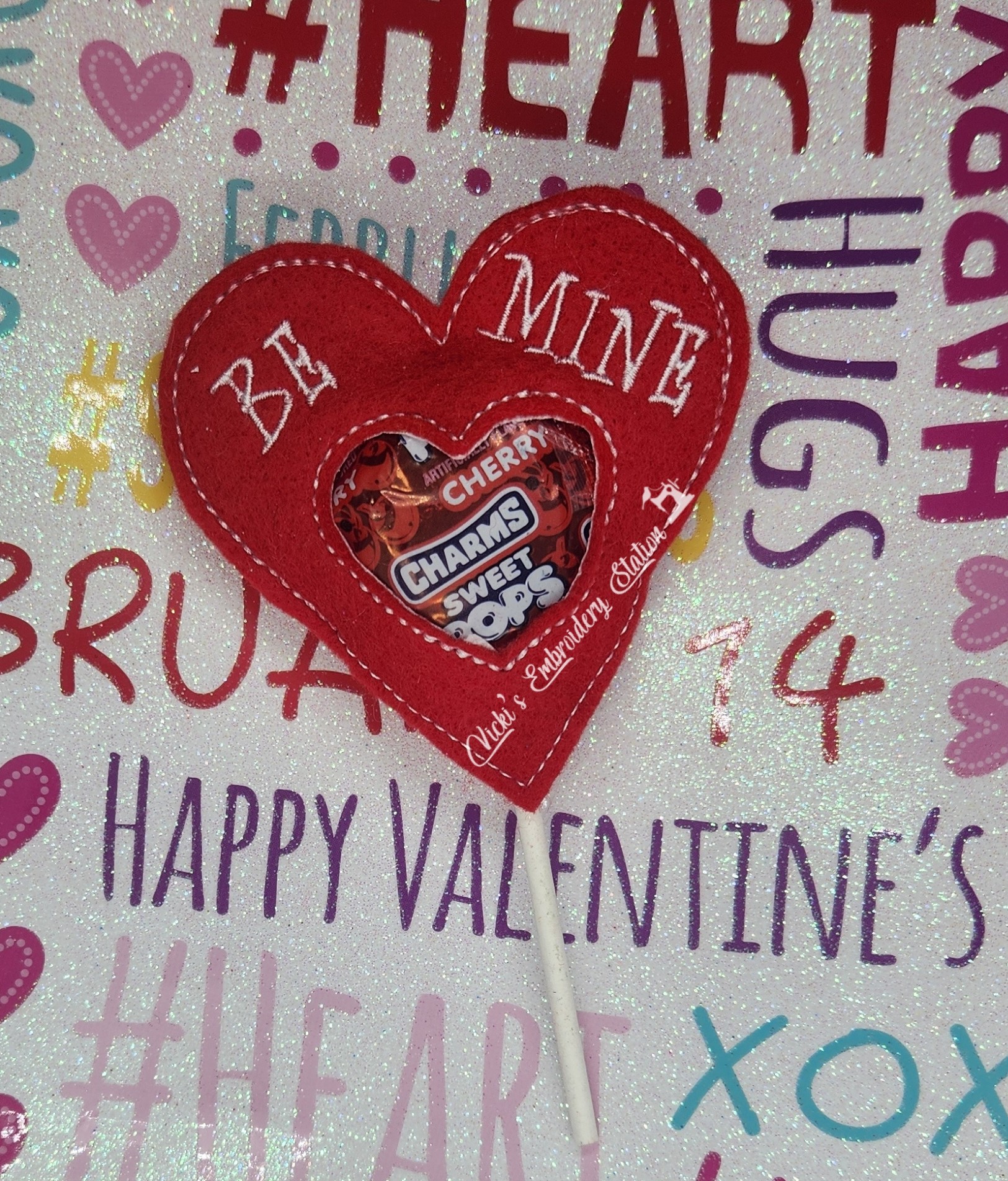 Conversation Hearts Valentine Lollipop Holder Bundle - Image 2