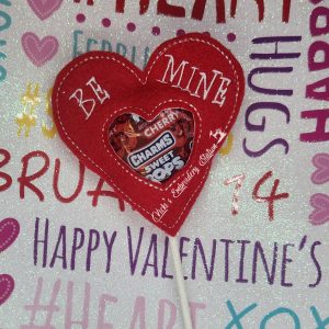 Be Mine Heart Valentine Lollipop Holder
