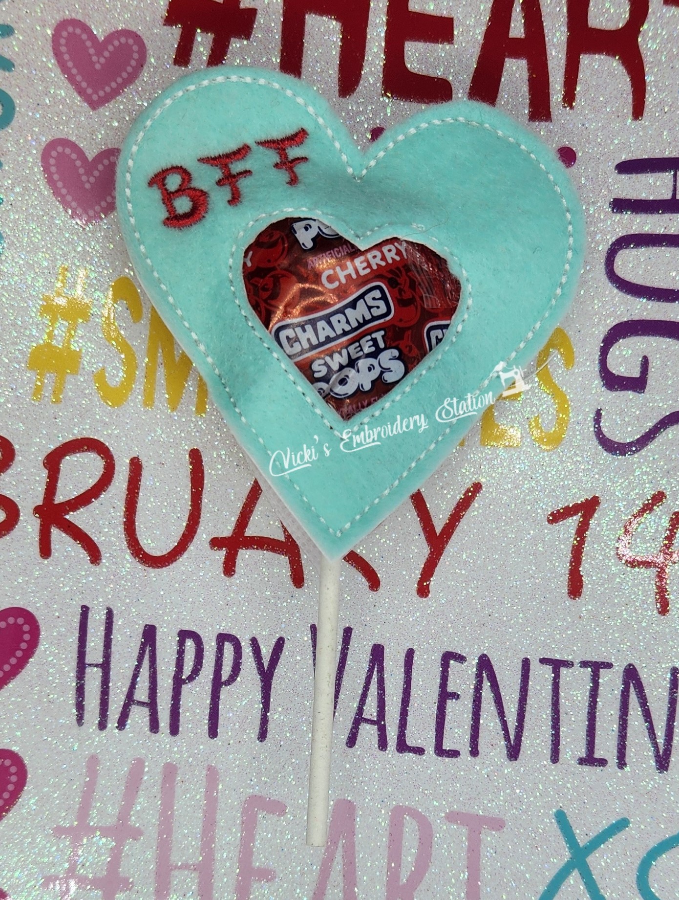 Conversation Hearts Valentine Lollipop Holder Bundle - Image 3