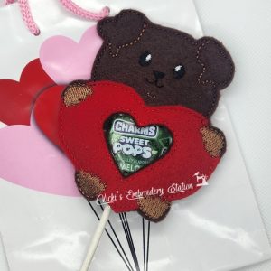 Dog Valentine Lollipop Holder