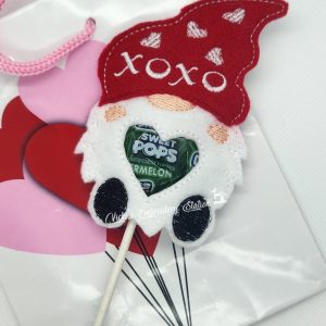 Gnome Valentine Lollipop Holder