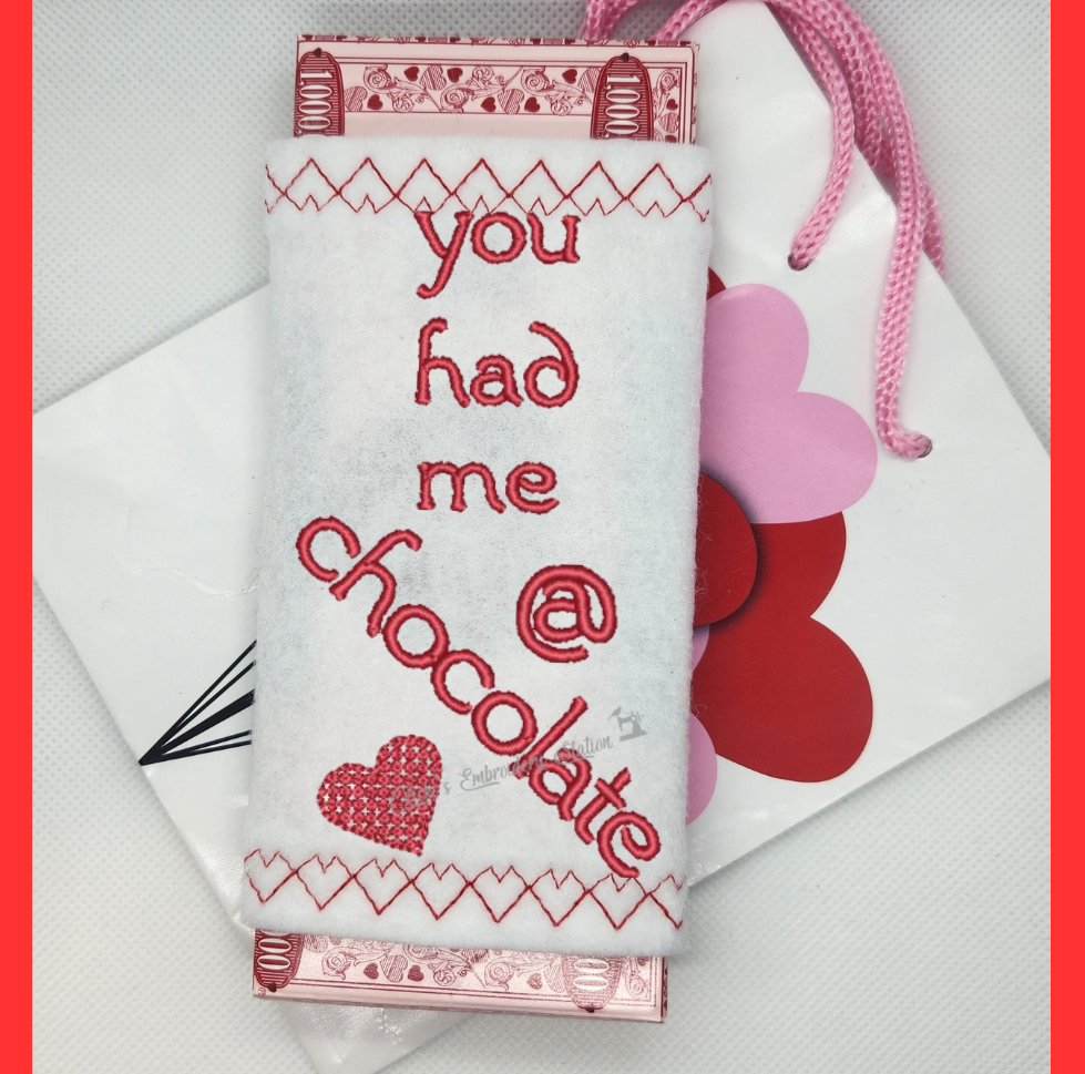 You Had Me @ Chocolate Candy Bar Wrapper
