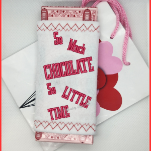 So Much Chocolate So Little Time Candy Bar Wrapper