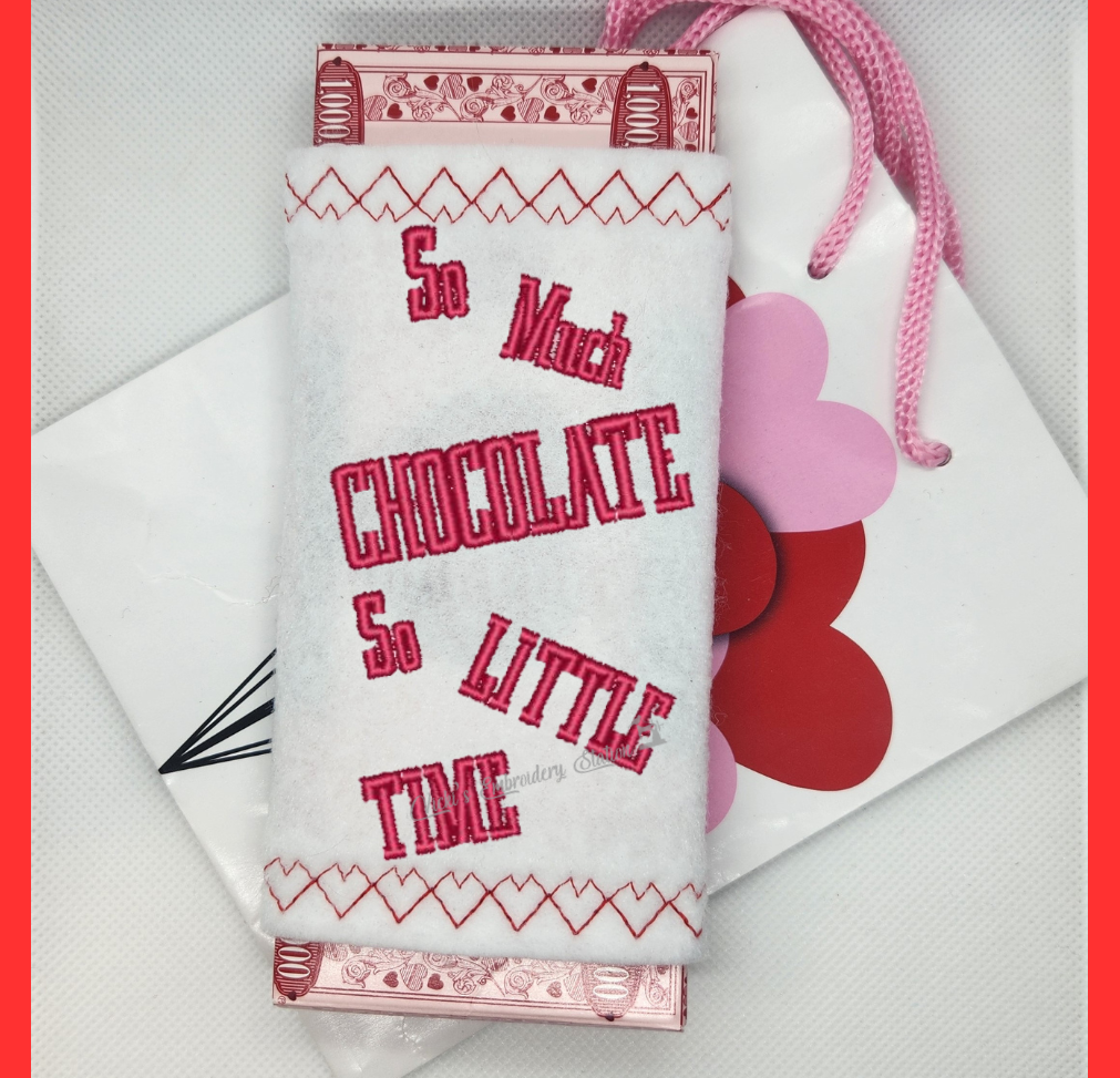 So Much Chocolate So Little Time Candy Bar Wrapper