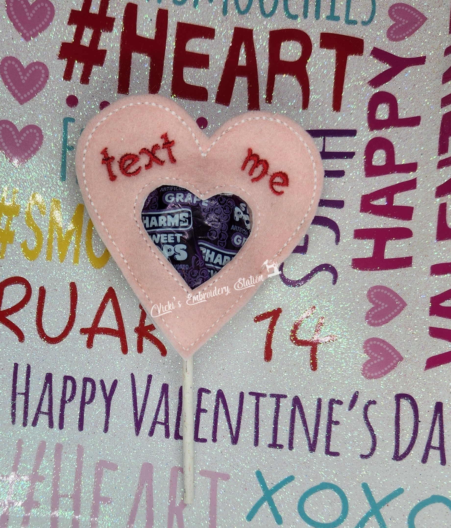 Conversation Hearts Valentine Lollipop Holder Bundle - Image 7