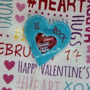 U Rock Heart Valentine Lollipop Holder