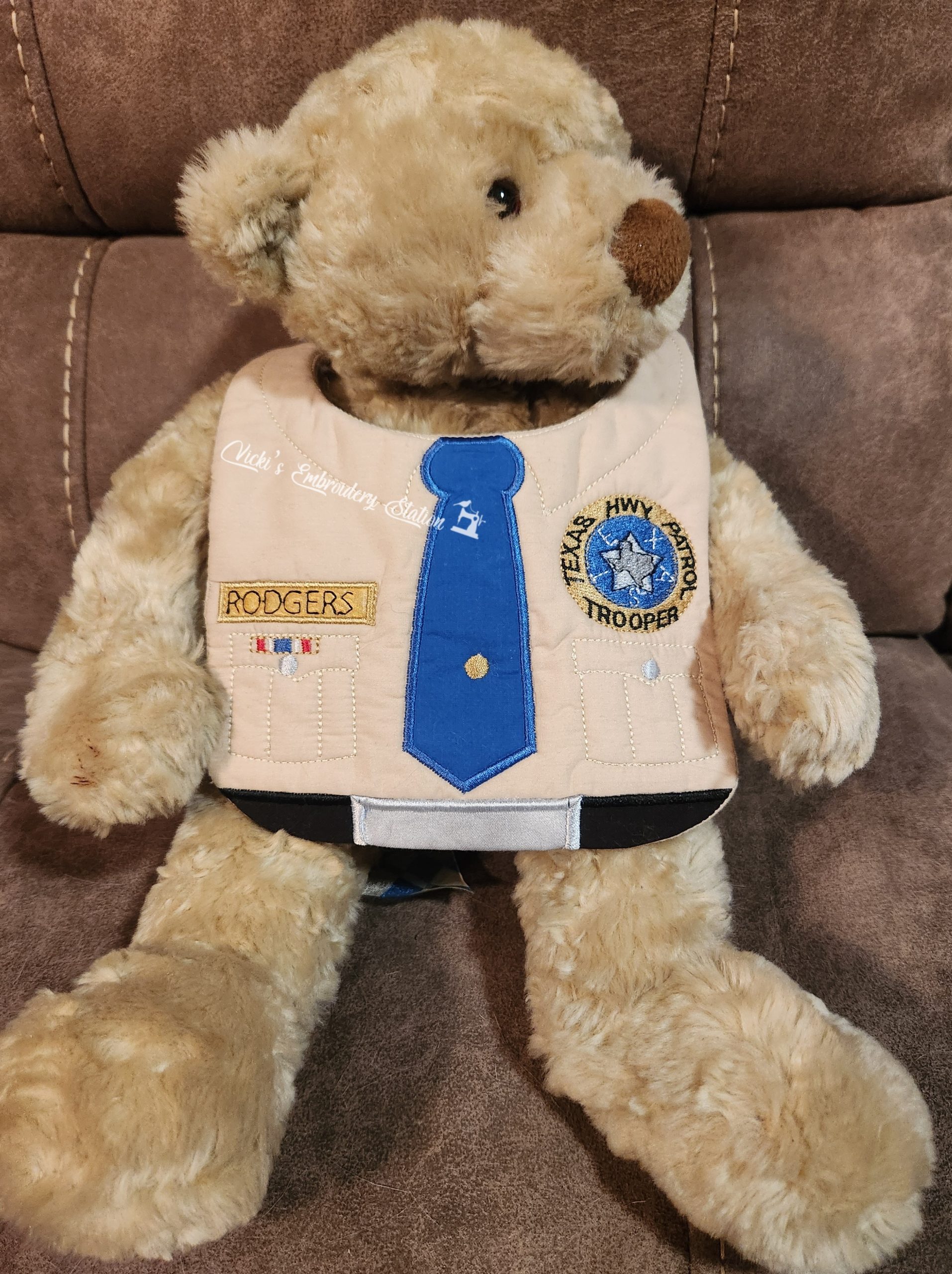 Texas State Trooper Baby Bib