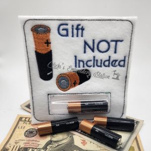 Gift NOT Included Money Holder