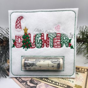 Daughter Christmas Money Holder