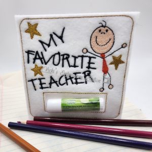Favorite Teacher Stick Figure-Male Money Holder