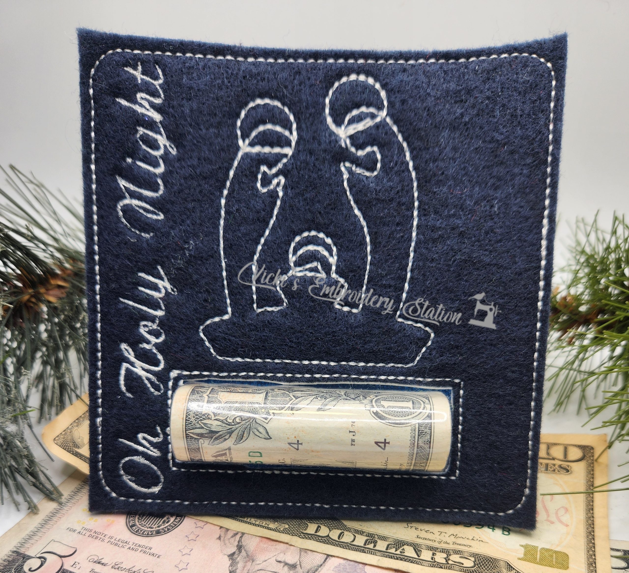 Oh Holy Night Christmas Money Holder