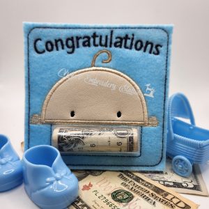Congratulations Peeking Baby Money Holder
