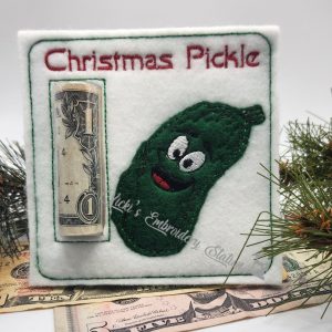 Christmas Pickle Money Holder