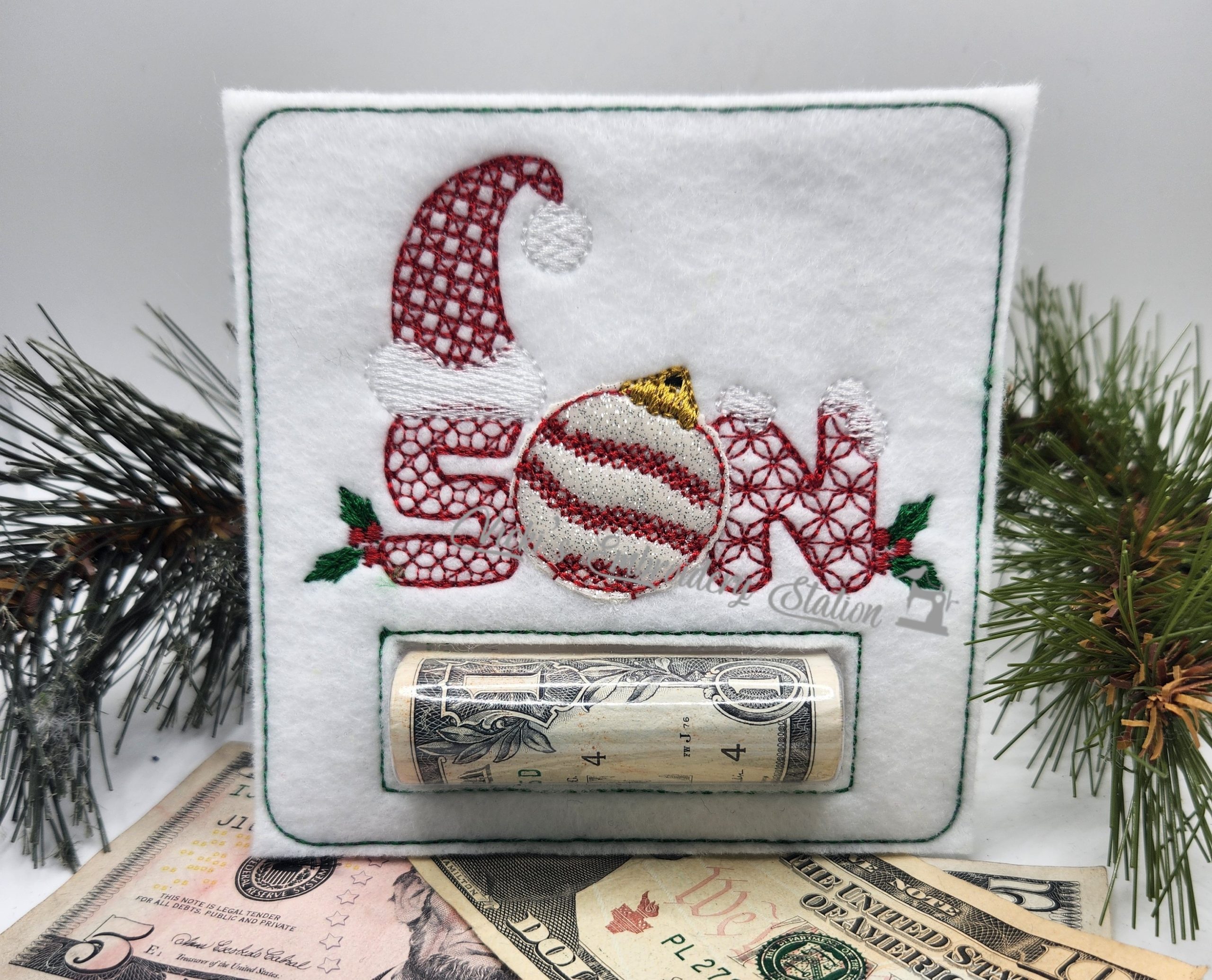 Son Christmas Money Holder