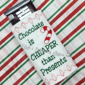 Chocolate Is Cheaper Than Presents Candy Bar Wrapper