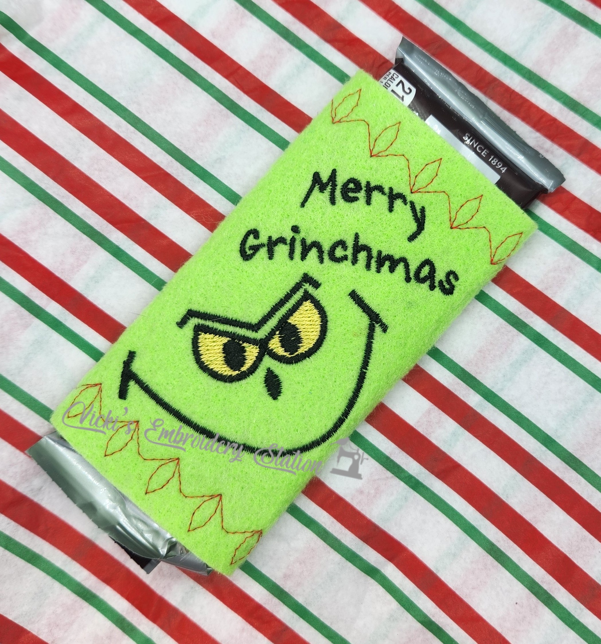 Merry Grinchmas Candy Bar Wrapper