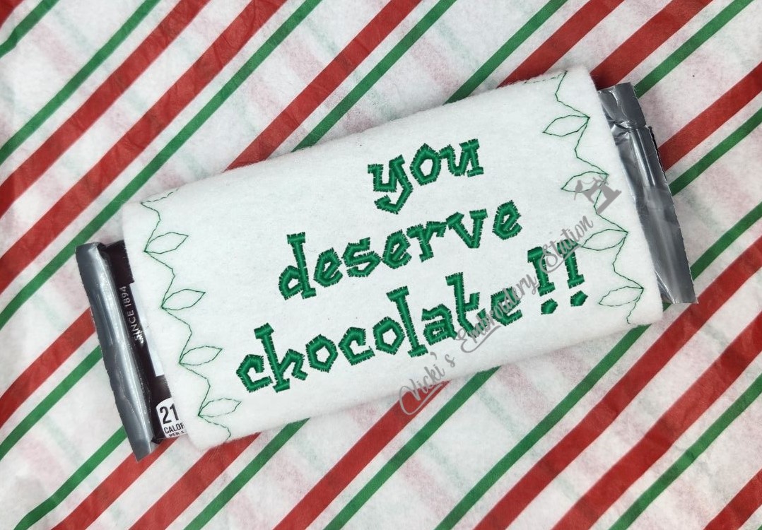 You Deserve Chocolate Candy Bar Wrapper