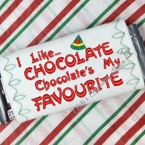 I Like Chocolate, Chocolate's My Favourite Candy Bar Wrapper