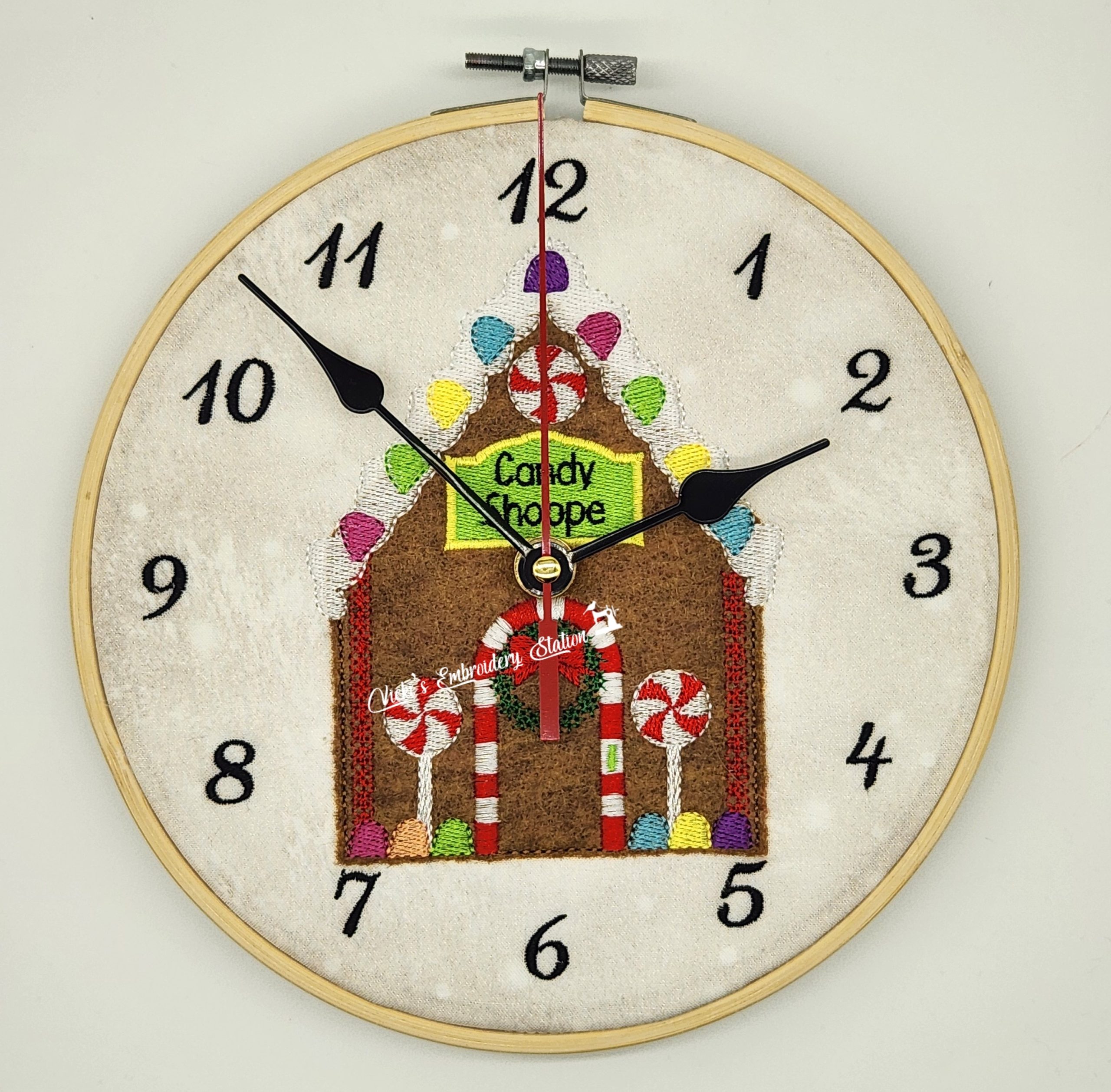 Gingerbread Candy Shoppe Clock