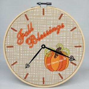 Fall Blessings Clock