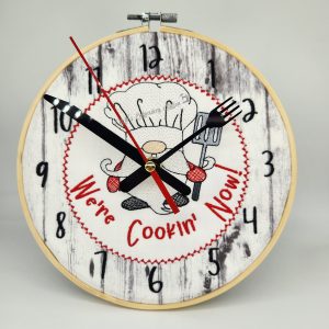 Gnome We're Cookin' Now Clock