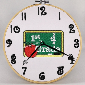 Chalkboard Clock Grades 1-6