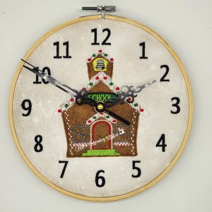 Gingerbread Schoolhouse Clock