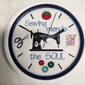 Sewing Mends the Soul Clock