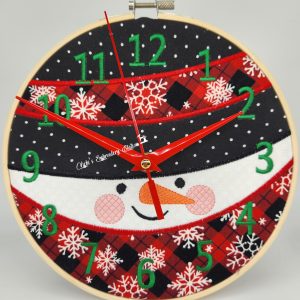Snowman Face Clock
