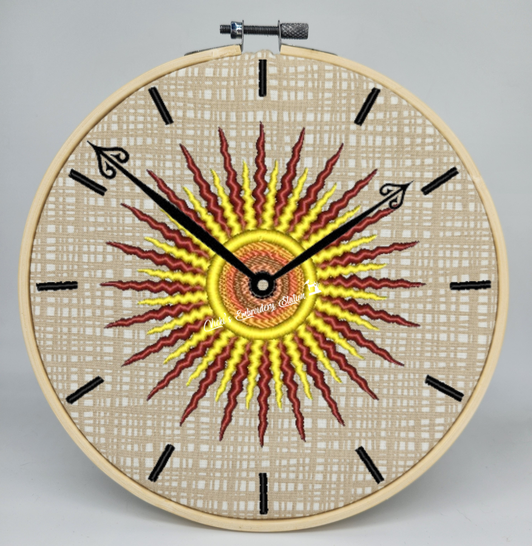 Star Burst Clock