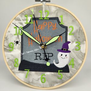 Tombstone Halloween Clock