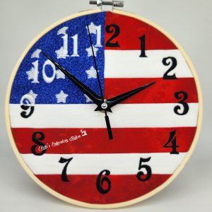 American Flag Clock