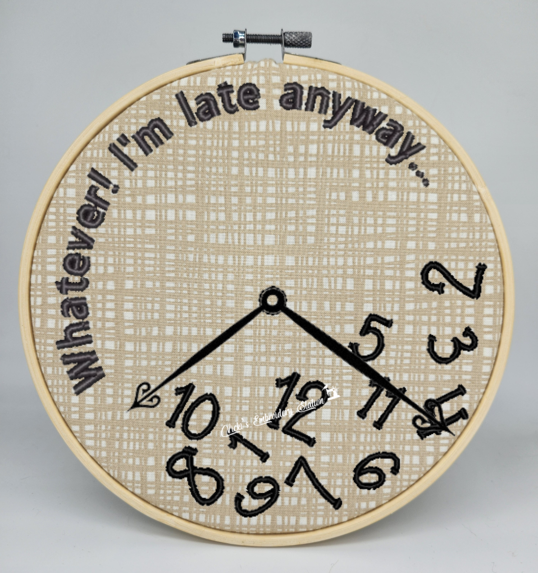 Whatever, I'm Late Anyway Clock