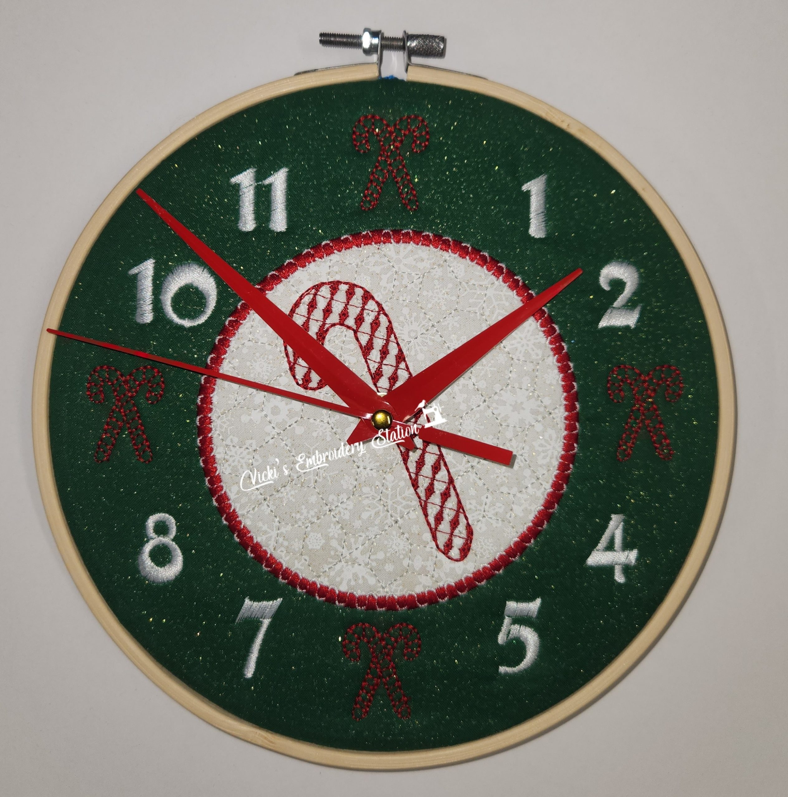 Candy Cane Clock