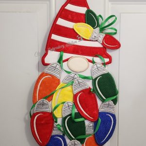 Gnome Christmas Lights Wall Hanging