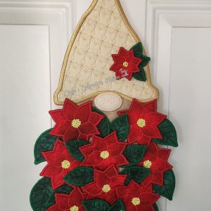 Gnome Poinsettia Wall Hanging